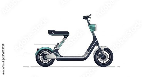 Modern Electric Scooter Vehicle for Urban Mobility.