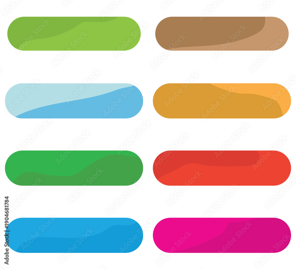 Obraz premium Click here web buttons with hand cursor. Set of action button click here with arrow pointer. Click button. Modern action button mouse click symbol. Computer.