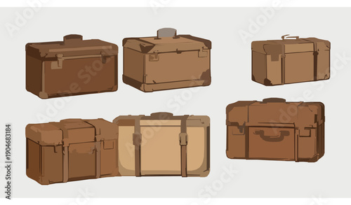 Artistic black tree silhouette vector collection with expressive organic shapes on white background