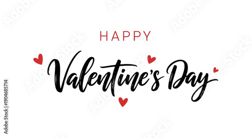 Celebrating Valentine's Day with hearts and love on a white background illustration