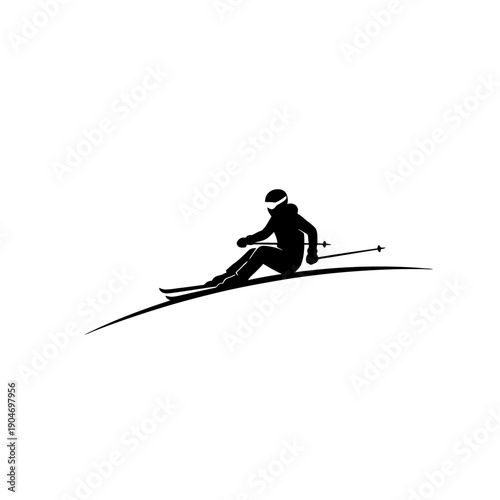 Silhouette of a lone rower in a small boat gliding across calm water at sunset or dawn.
