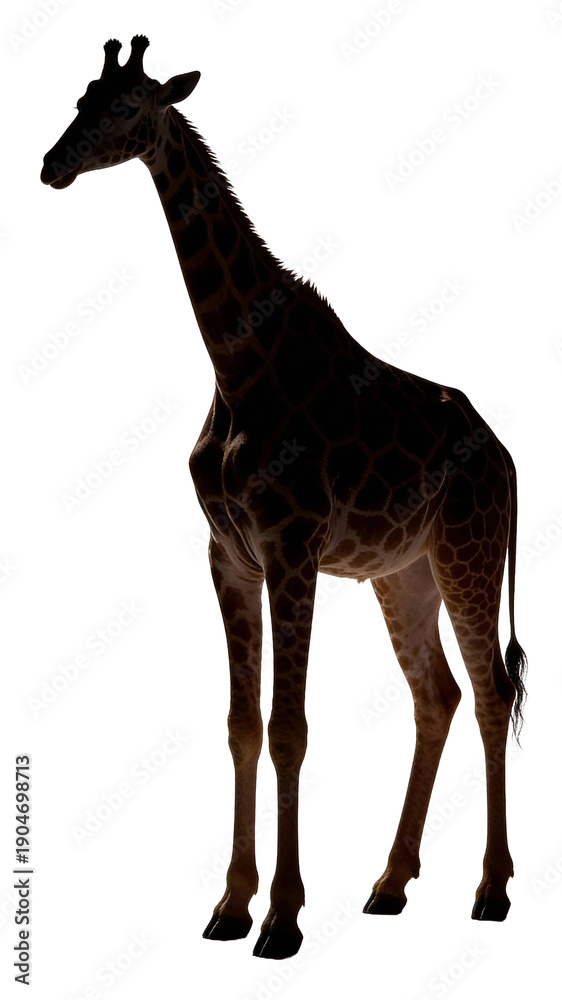 Fototapeta premium Giraffe silhouette