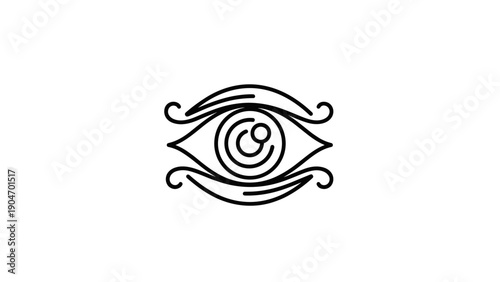 Minimalist Abstract Eye Icon