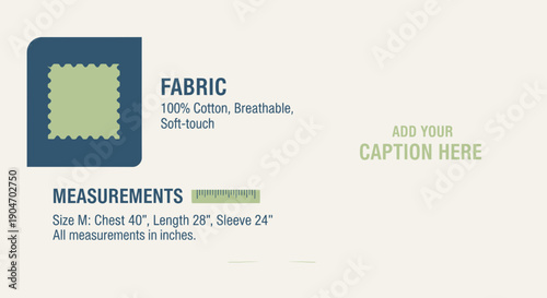 Detailed Fabric Specifications With Measurement Guide Template