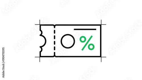 Discount Coupon Percentage Icon