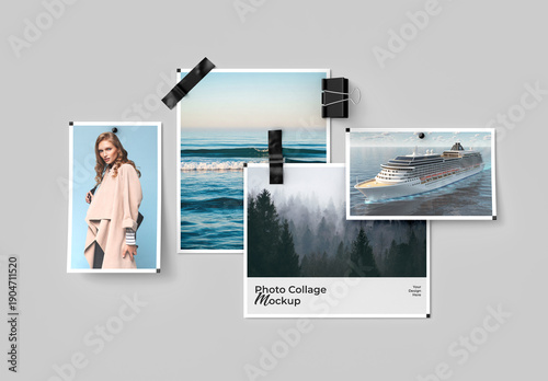 Photo Collage Mockup Template