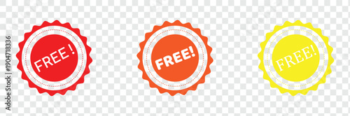 Free stamp red ink sticker illustration .EPS 10 . 