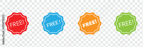 Free stamp red ink sticker illustration .EPS 10 . 