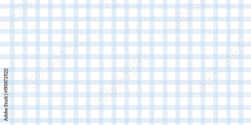 Seamless Light Blue Gingham Pattern Background. Classic Two-Tone Pastel Plaid Check Design for Fabric, Textile, Wallpaper, and Picnic Decor.eps.10