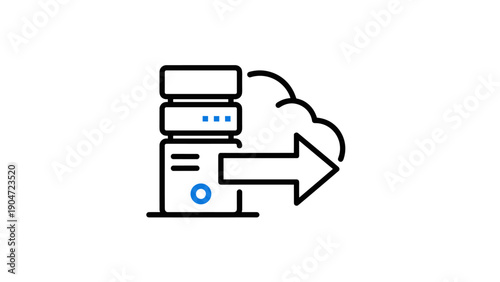 Cloud Data Transfer Icon