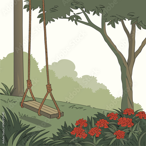 autumn landscape with trees