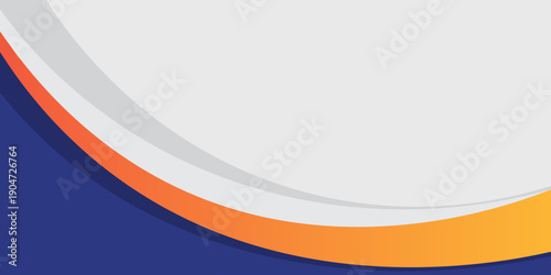 modern blue and orange business presentation template