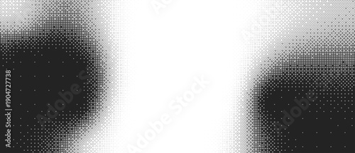 Grunge halftone gradient background. Faded grit noise texture. Colorful wallpaper. Retro pixelated backdrop. Anime or manga style comic overlay. Vector graphic design textured Grunge scratch template.