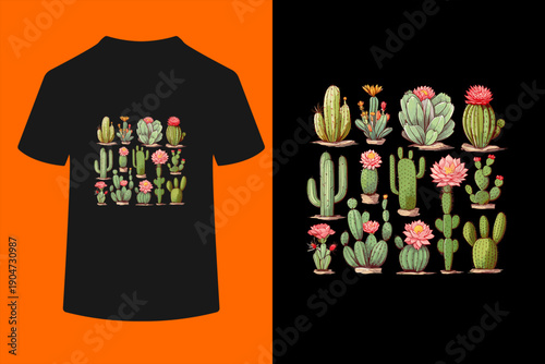 Cactus Lover Gardener Serape Cactus for Men Women T-Shirt
