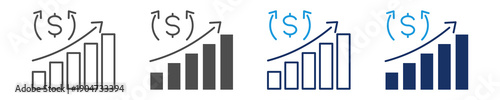 revenue icon sheet with multi concept