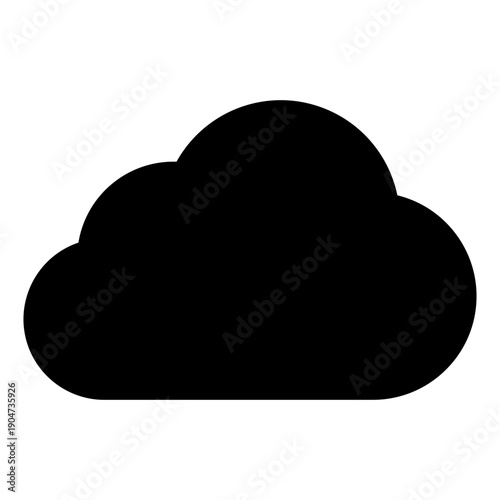 Cloud vector icon. Weather Illustration sign. Overcast symbol or logo.