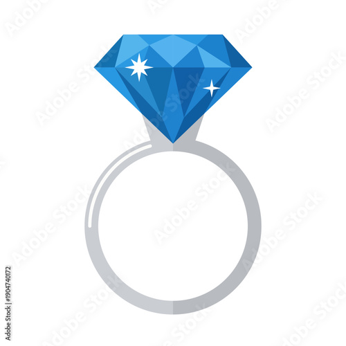 Sparkling Diamond Engagement Ring