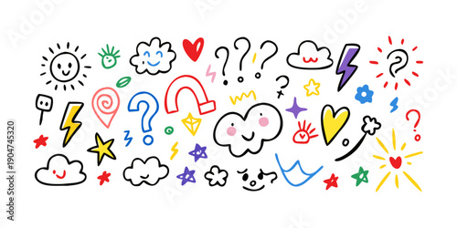 A vibrant collection of diverse icons representing various activities and concepts Vector