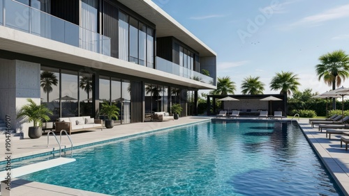 Wallpaper Mural Modern mansion Torontodigital.ca