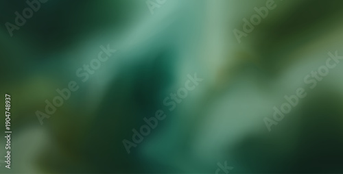 Abstract Blurred Turquoise and Green Gradient Background for Digital Design