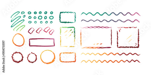 Canvastavla A vibrant array of diverse patterns and shapes showcasing creativity and design