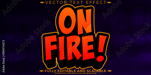 On fire hand gesture graphic illustration
