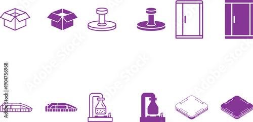 Industrial and Laboratory Equipment Icons
