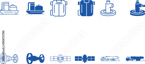Industrial Equipment and Vehicle Icons