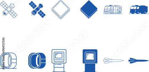 Technology and Transportation Icons