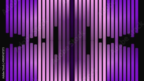 Purple vertical light bars rhythmic pulse