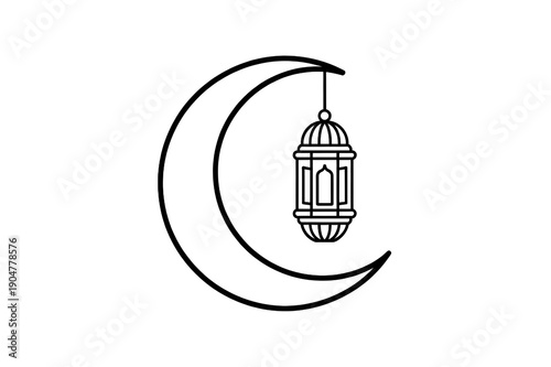 A serene landscape of a mountain range at sunset on transparent background