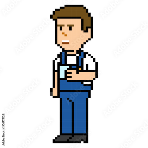 Male Worker Having Coffee Break