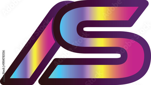 AS logo design. Modern AS logo design. Letter SA logo design. 