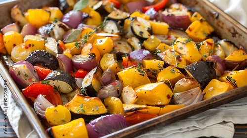 grilled chicken with vegetables