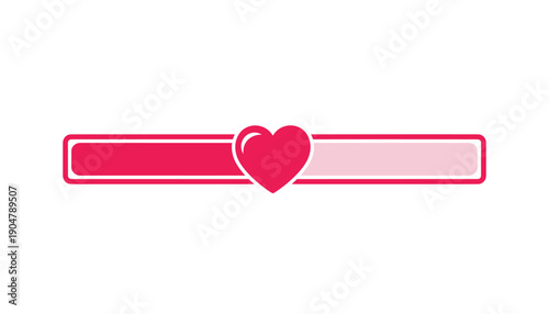 Health life bar heart meter video game interface