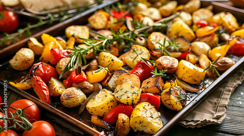 grilled chicken with vegetables