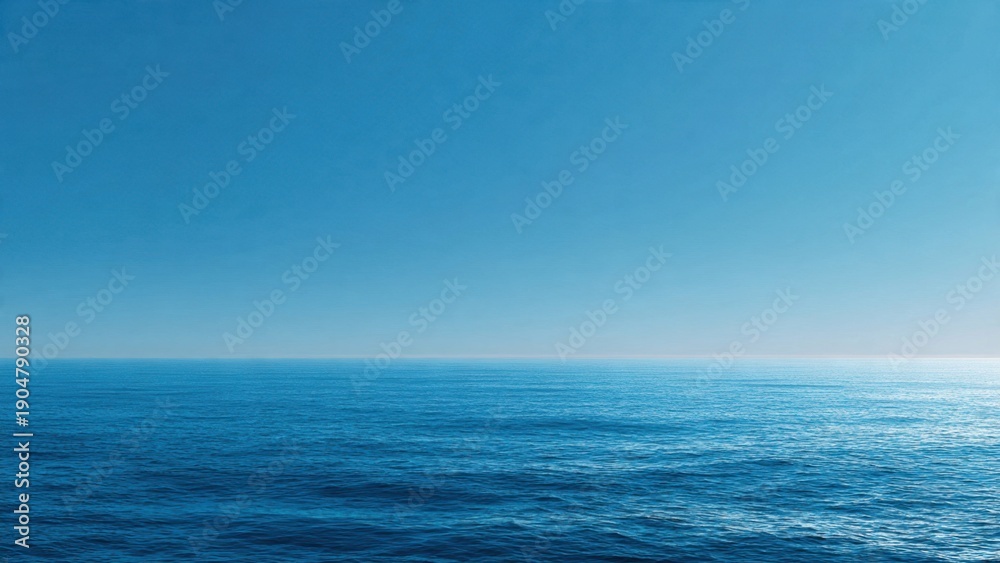 Obraz premium Calm Ocean Under Blue Sky