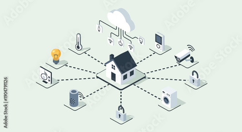 Smart Home Automation System with Connected Devices and Cloud Integration 1.