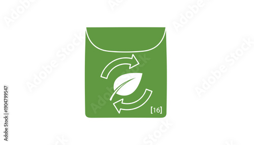 Green seed packet gardening agriculture icon