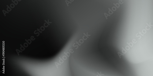 Gray 3D dynamic abstract light and shadow artistic wave futuristic texture pattern background.  gradient gray background with frosted glass effect texture. white silk fabric background copy space. 