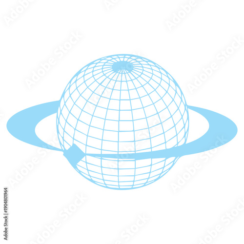 Global Sphere Orbit Icon