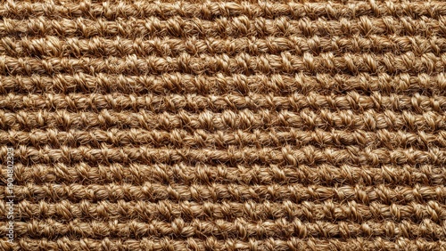 Woven Sisal Rug Texture Close-Up