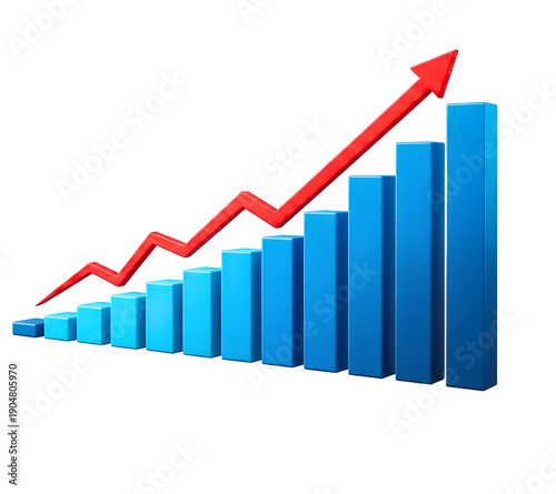Free Download Graphic illustration of upward growth and increasing progress over time isolated on transparent background - GFXLoad