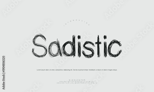 Dark and sinister illustration of a sharp knife, symbolizing cruelty and violence, abstract horror concept