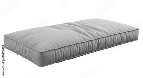 Soft Grey Rectangular Fabric Cushion