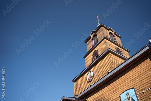 St. Nicholas wooden Church from 1910. Sorokino village, Belgorod region, Russia