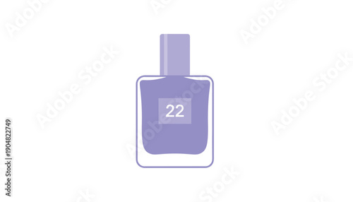 Purple cosmetic perfume bottle icon fragrance