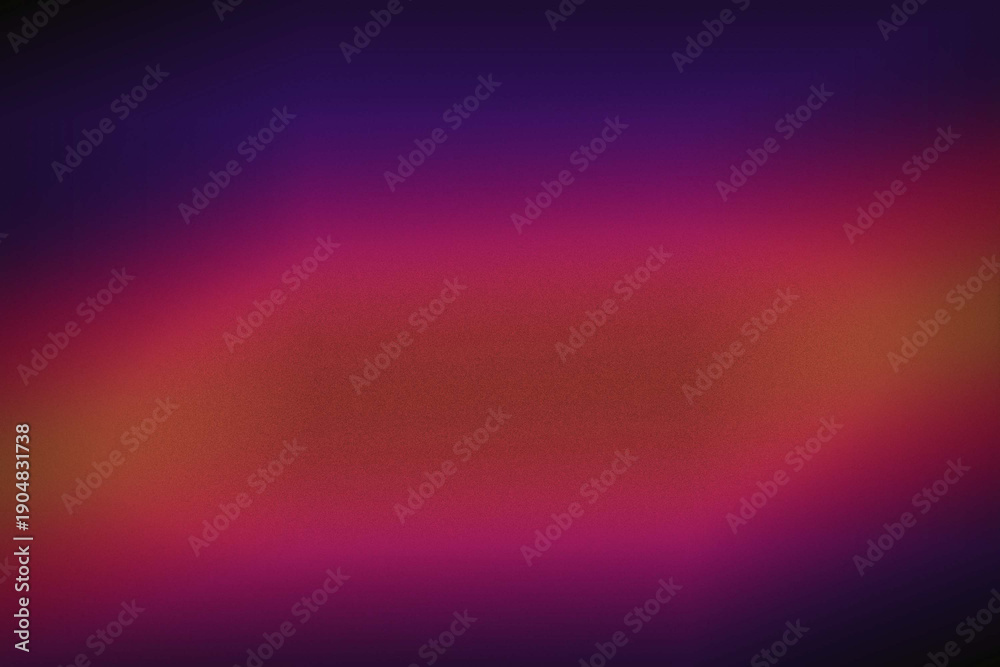Obraz premium Dark Abstract Purple and Pink Gradient Background with Warm Orange Glow and Grain