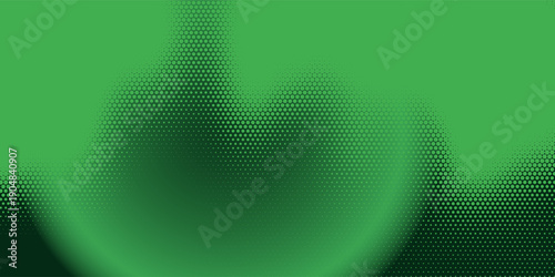 modern green halftone modern background. Dot pop art comic sport style vector art background