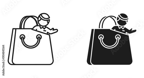 Cloud data synchronization icon set